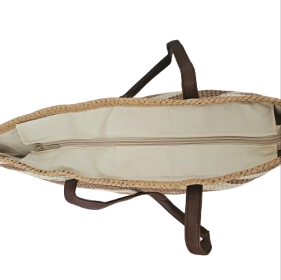 Striped Tote Bag. NWOT - Picture 5 of 9